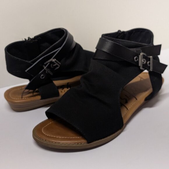 Blowfish Malibu Balla Sandal in Black Canvas - Size 10 - Picture 4 of 16
